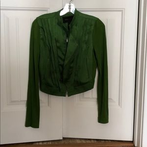 BCBG Maxazria green jacket